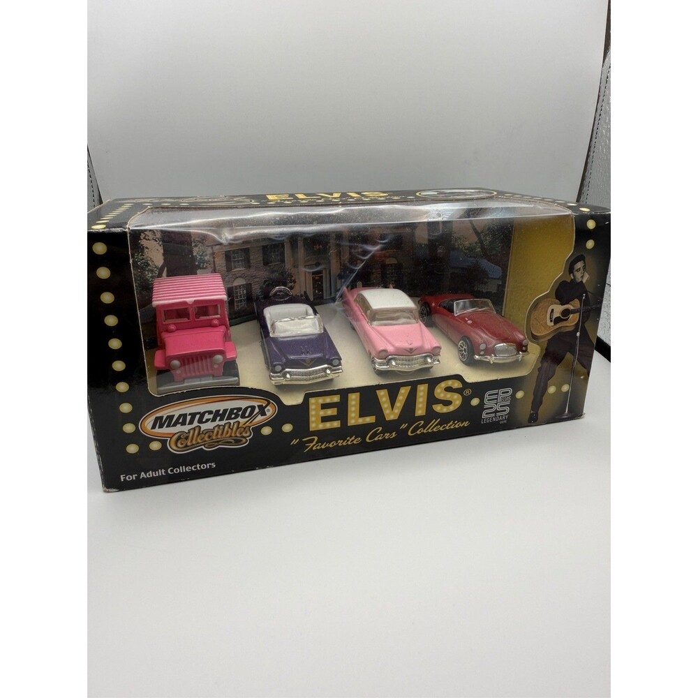 2001 Matchbox Elvis Presley Favorite Cars Collection 4-Car Set 1:64 NIB